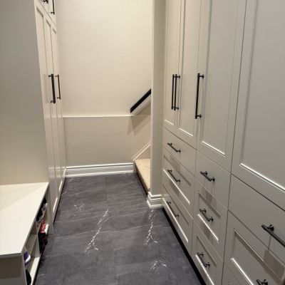 Luury vinyl tile flooring in a North York toronto hallway